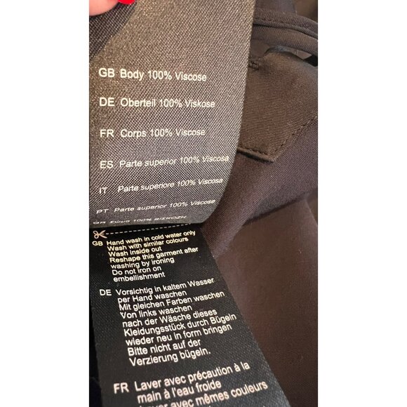 Scotch and Soda Halter Neck Top w/Criss Cross Detail in Black Size 36/ US 4 - Picture 10 of 10